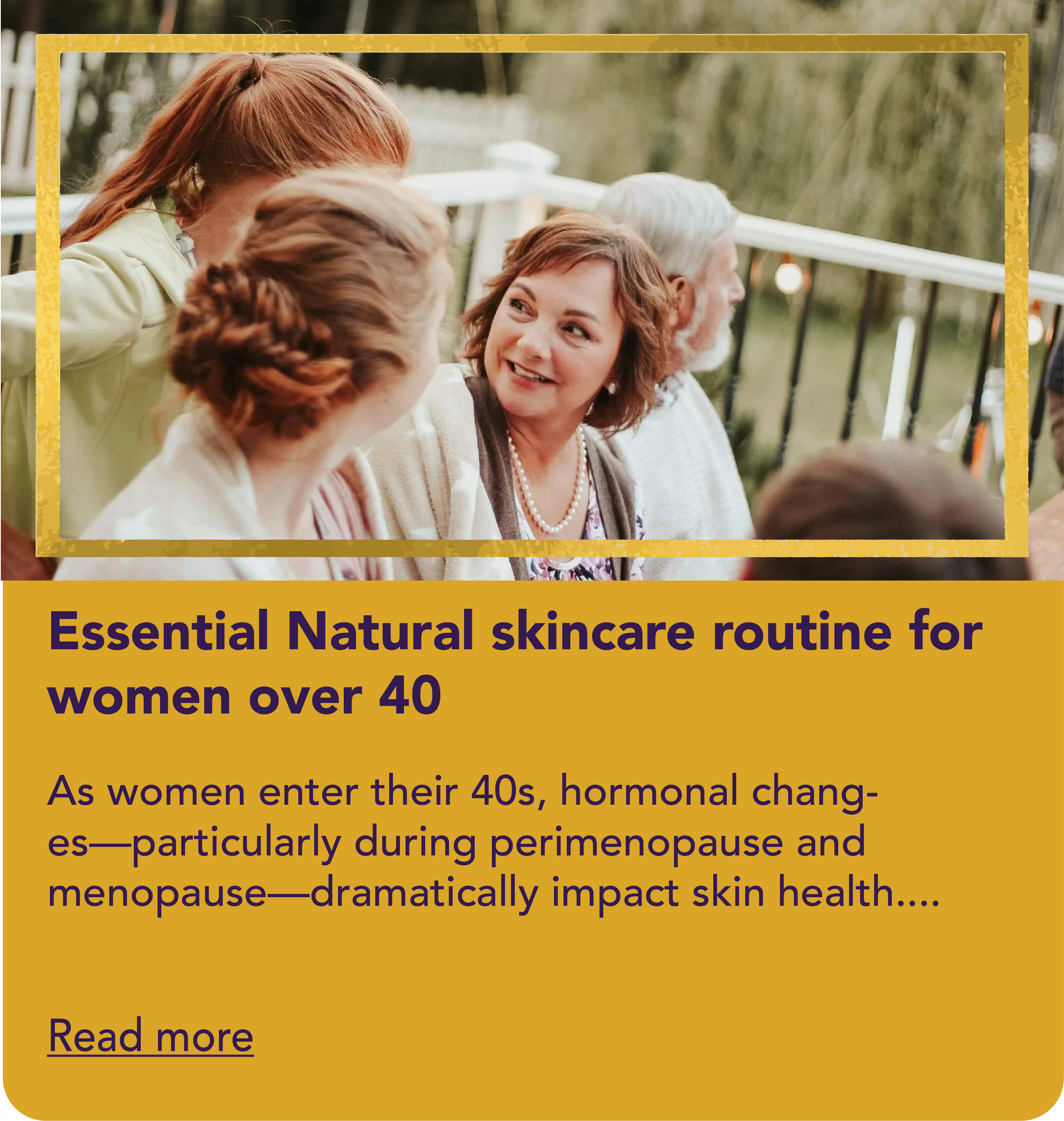Essential Natural skincare routine for women over 40