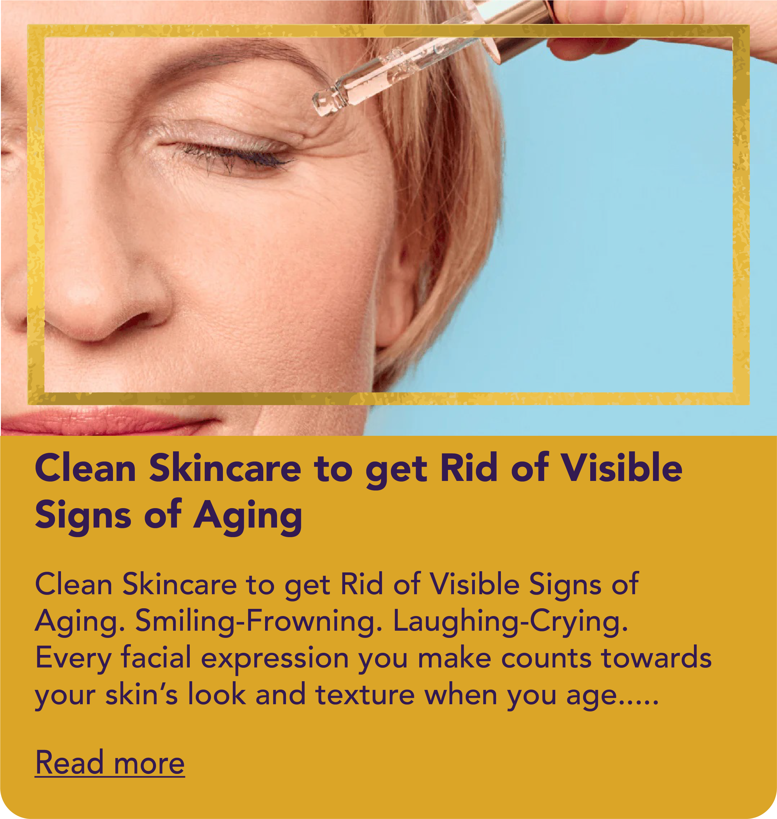Clean Skincare to get Rid of Visible Signs of Aging